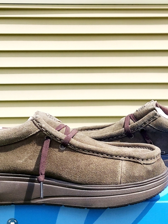 Hey Dude Wally Brown Suede Slip-On Loafers Mens Size 10 NWT Nautical Boat Shoes main image 7